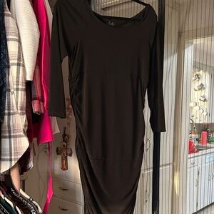 Sofia by Sofia Vergara Elegant Black Long Sleeve Dress